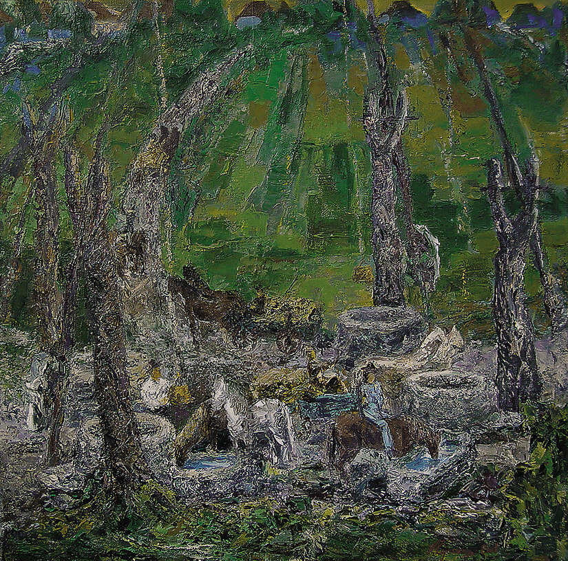 The constellation of springs. Painting by Vasile Cojocaru