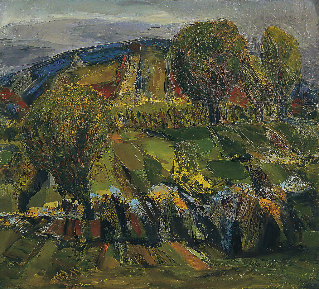 Landscape. Painting by Vasile Cojocaru