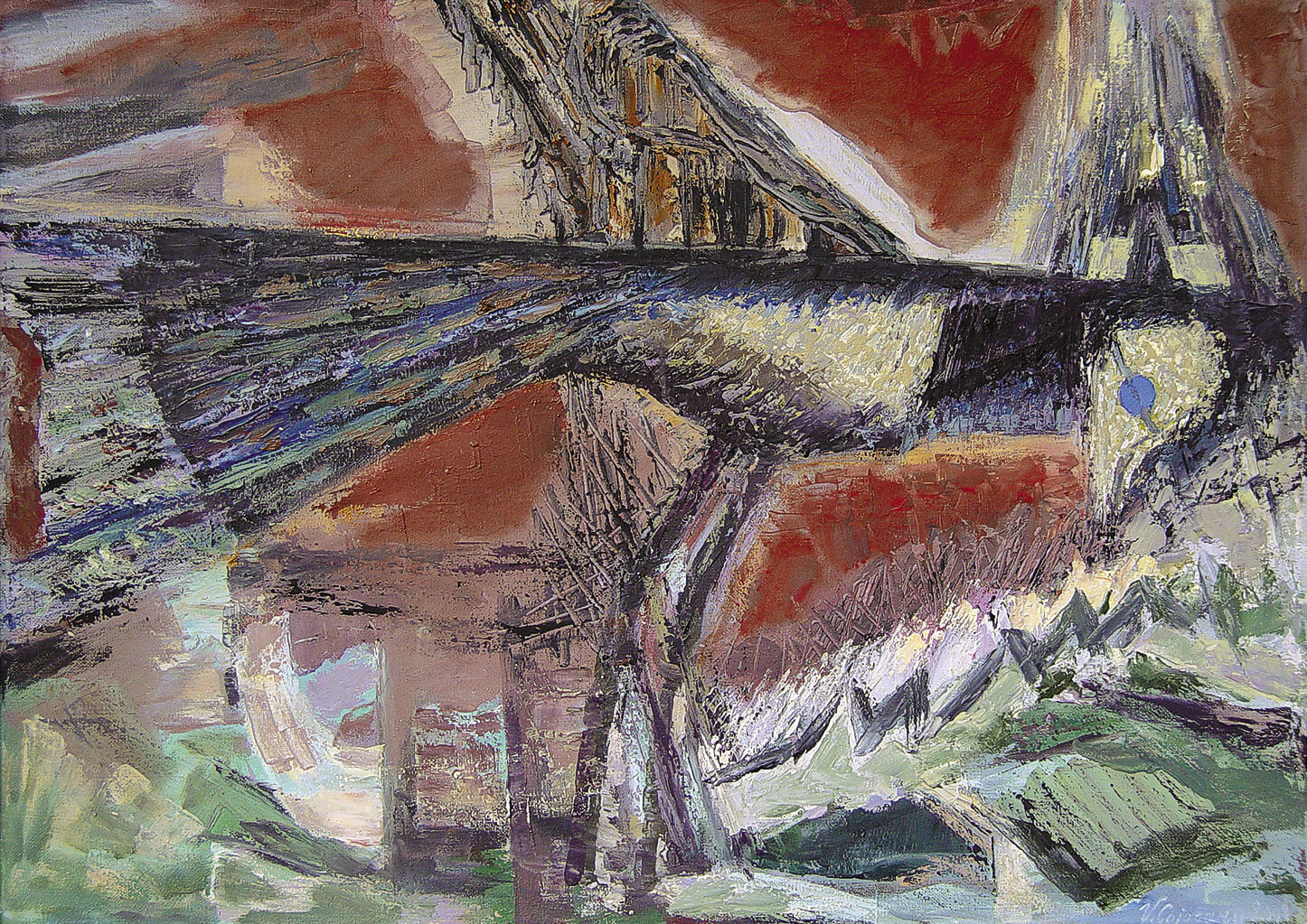 Sweep. Painting by Vasile Cojocaru