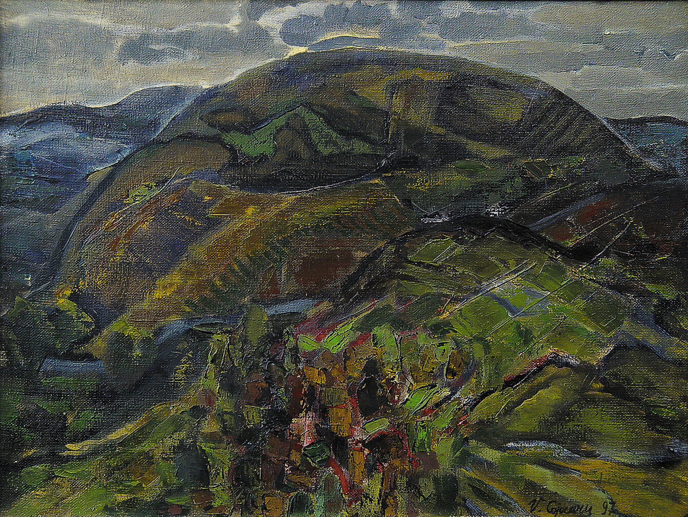 Tellurian. Huşi. Painting by Vasile Cojocaru